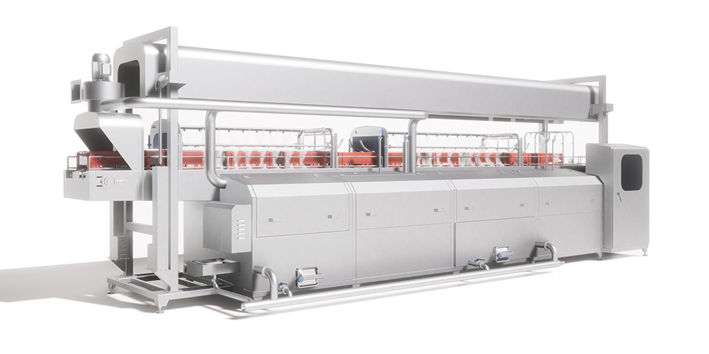 TUNNEL DE LAVAGE AVEC CAPOT LEVABLE